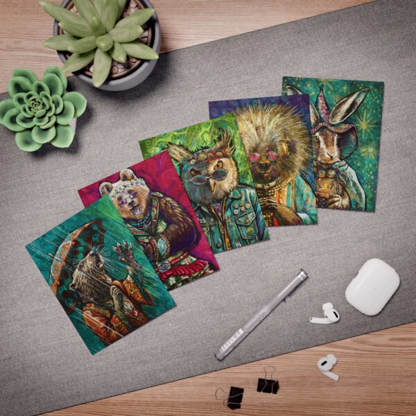 WOODSY SPLENDOR Multi-Design Greeting Cards (5-Pack) - Image 4