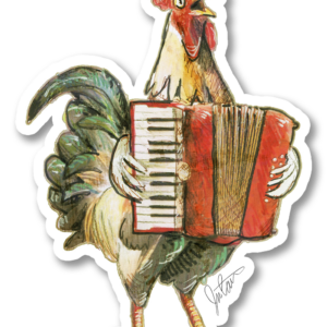 Jeffrey Waking Up the Neighbors - Sticker