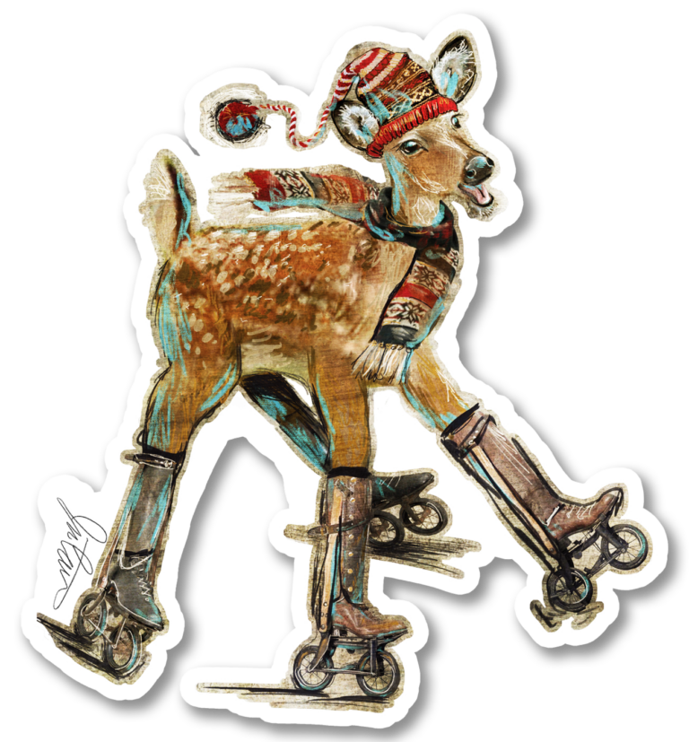 Bambi Sticker 4.07x4