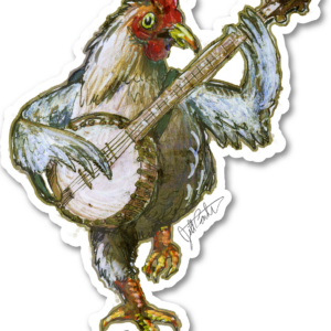 Banjo Chicken - Sticker