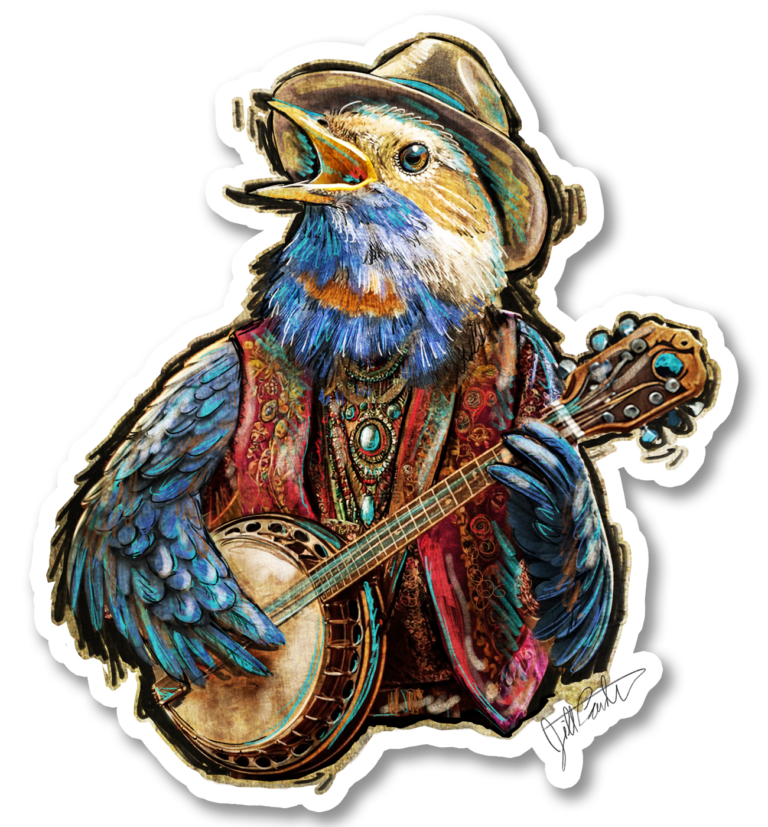Banjobird Sticker 4 x 4