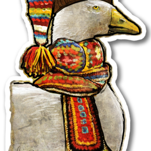The Cozy Gander Has Strong Opinions - Sticker