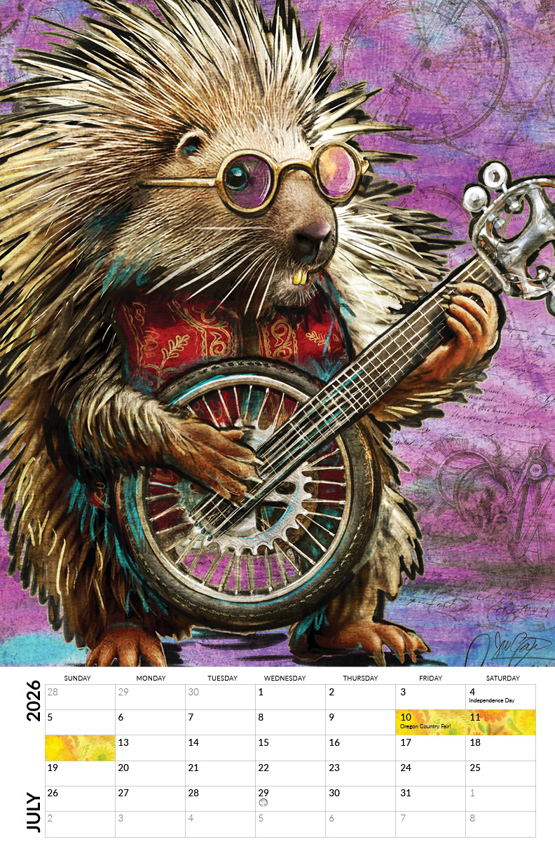 July to July - Oregon Country Fair 2027 Countdown Calendar - Image 3