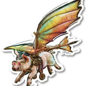 Floyd was Inspired by da Vinci - Sticker