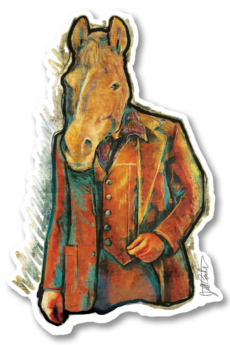 Horse Suit for Sticker 2.82x4
