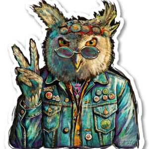 Oscar is Still Hoping for Peace - Sticker