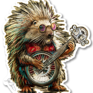 Dill Prickles Pickin’ Out a Foggy Mountain Breakdown - Sticker