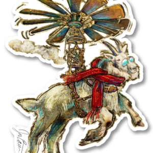 Uncle Steve is Predicting a Scattered Goats Forecast - Sticker