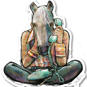 Snowcloud was Always on the Gossip Line - Sticker