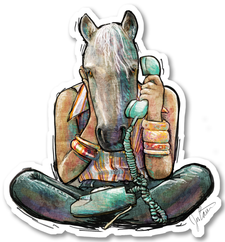 Snowcloud on Phone Sticker 4.19 x 4