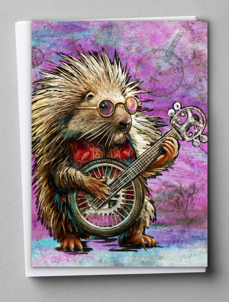 Greeting Cards - Banjo Porcupine