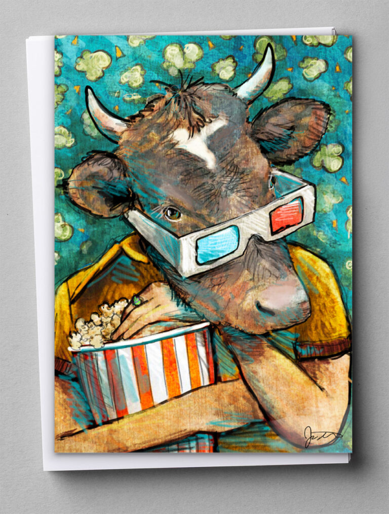 Greeting Cards - Daisy goes to the movies
