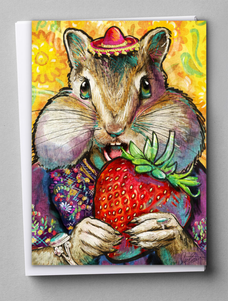 Greeting Cards - Happy Chipmunk