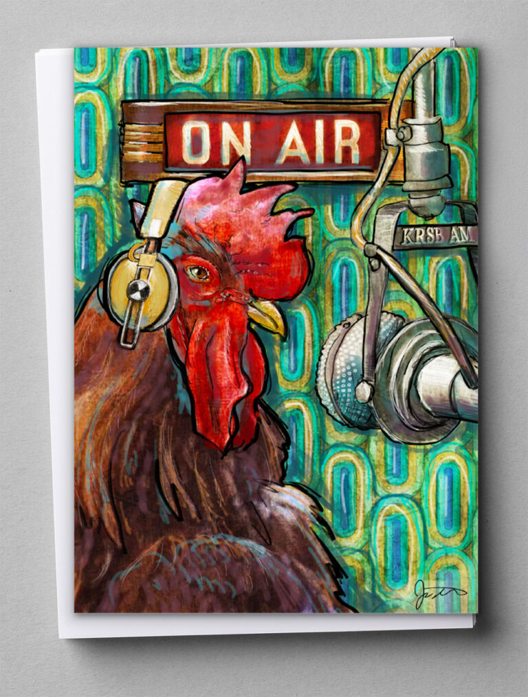 Greeting Cards - Radio Rooster