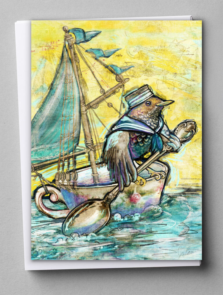 Greeting Cards - Sailing Birdie