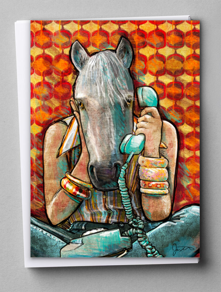 Greeting Cards - Snowcloud on Phone