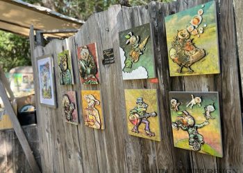 Original Art at the Oregon Country Fair 2026 Poster Artist Booth